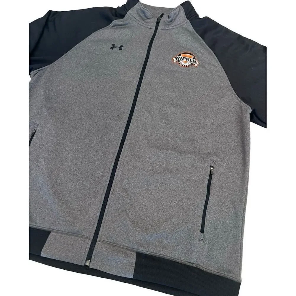 Under Armour Cal Ripken Jacket Men's 2XL Black Full-Zip Baseball